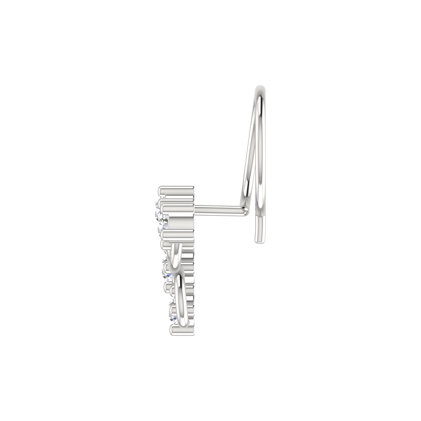 0.12 Carat Natural Diamond Nose Pin - HI Color, VS-SI Clarity.